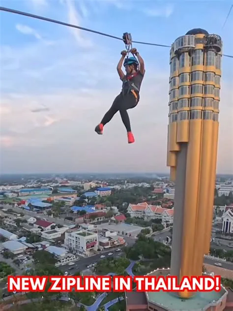Roi Et Tower et sa tyrolienne